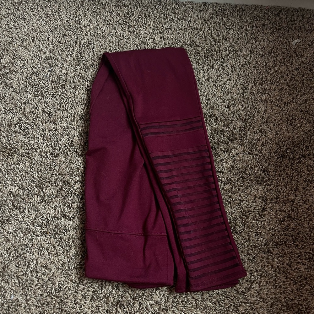 Justic activewear maroon leggings size 14-16